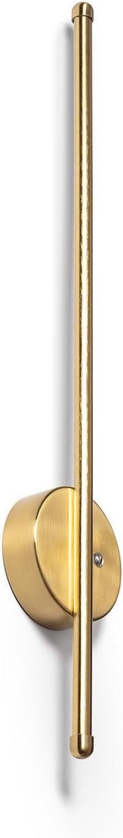 Draaibare Wandlamp LED Goud met Oplaadbare USB Batterij - Sfeervolle Metalen Verlichting