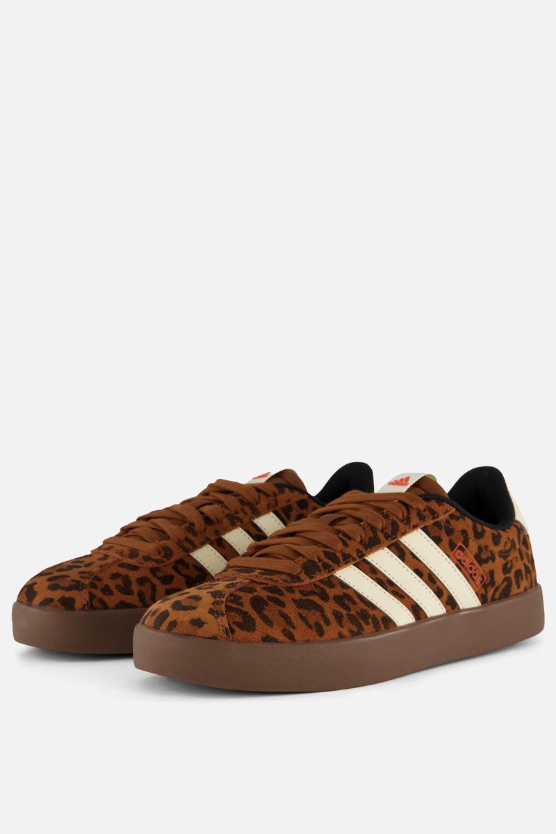 Adidas VL Court 3.0 Leopard Sneakers Dames 2/3 Bruin