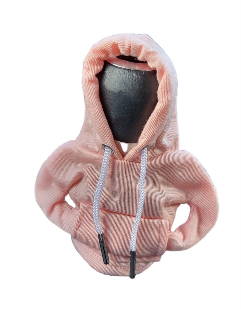 Mj Joys® - Versnellingspook Hoodie - Universele Pook Cover Met Capuchon - Hoodie Pook Hoes - Versnellingspook Beschermer - Autopook Cover - Pookknop - Roze