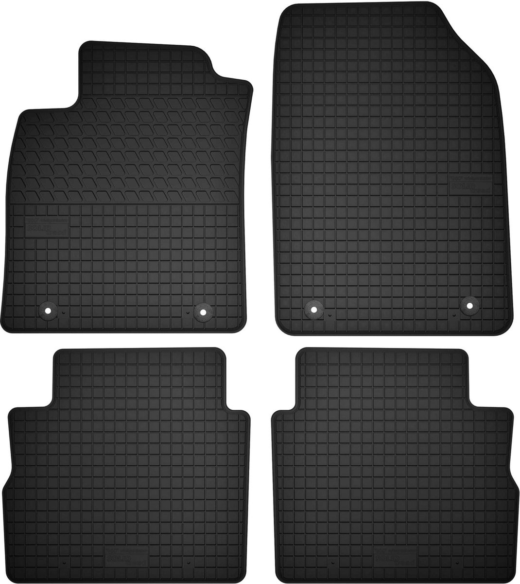 Wielganizator SolidTread - Rubber Automatten - Opel Vectra C - 2003-2008 - Zwart