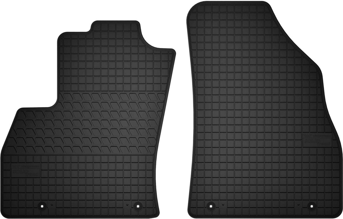 Wielganizator SolidTread - Fiat Fiorino III Kombivan Matten - 2007-2017 - Zwart - Gemaakt van Rubber