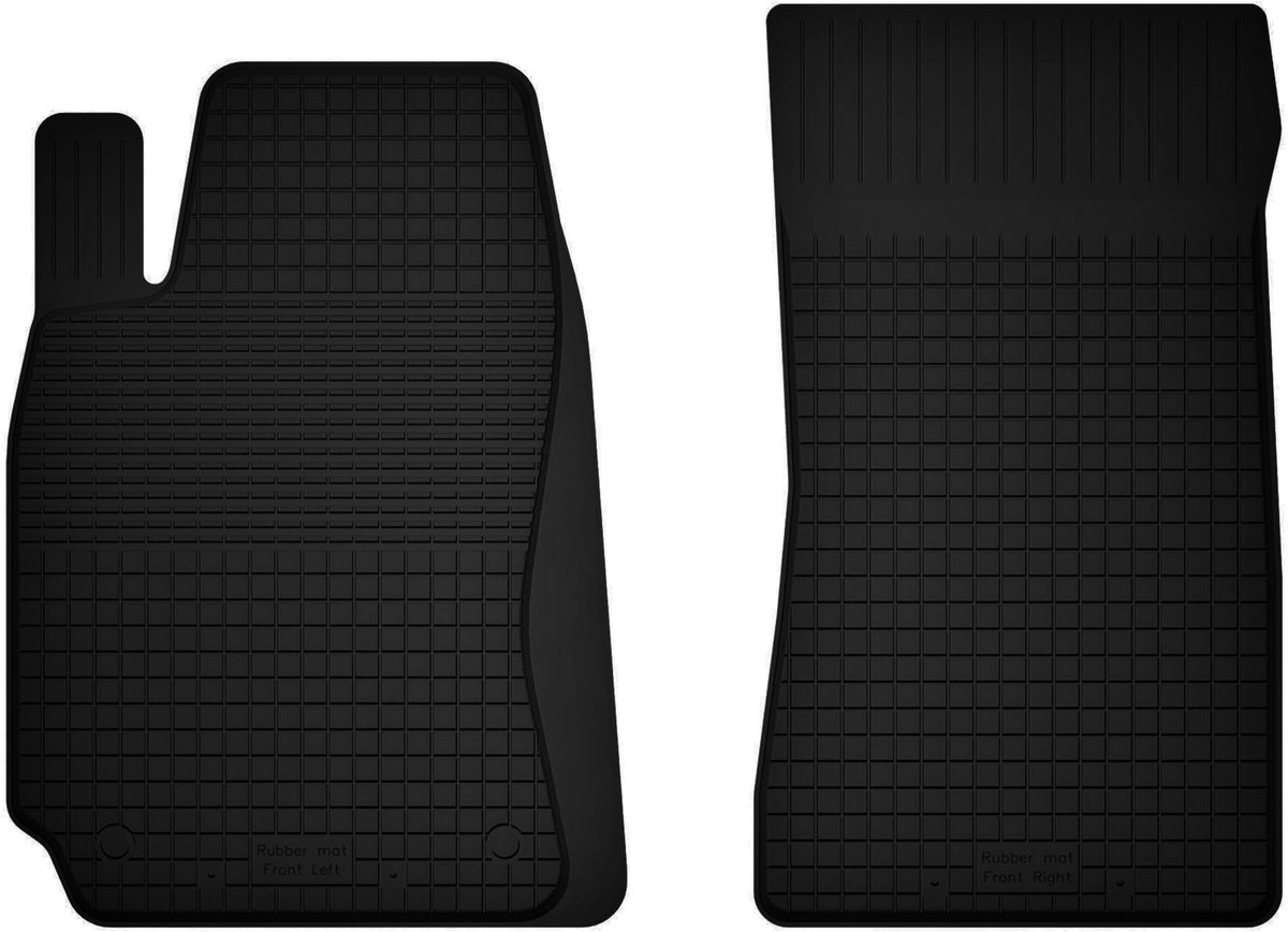 Wielganizator BasicProtect Serie - Rubber Autovloermatten - Jaguar XJ VII - Voorzijde - 2 Stuks