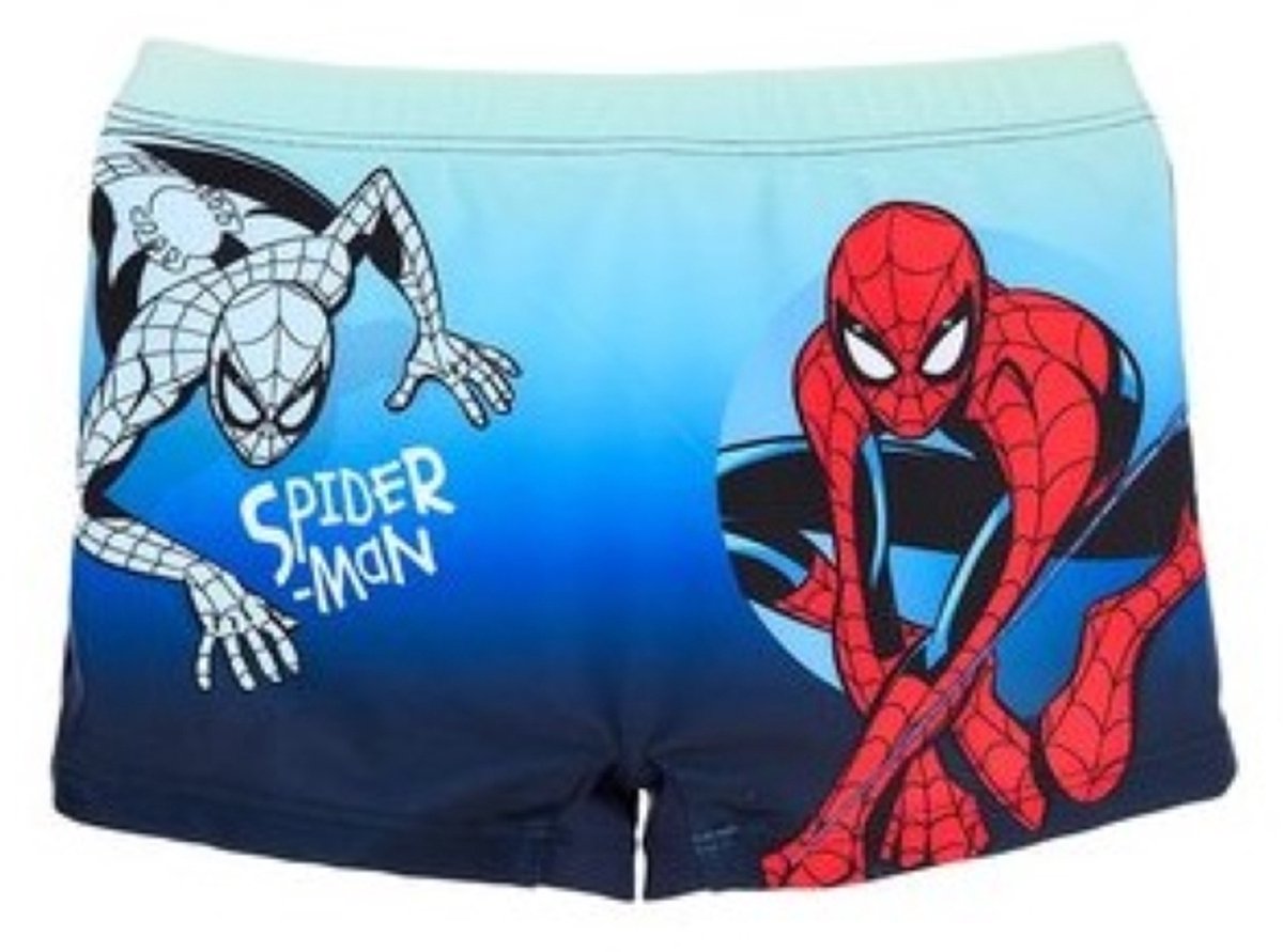 Spiderman Zwembroek - Maat 128 - Zwemboxer - Blauw - Spider-Man - Strak Model