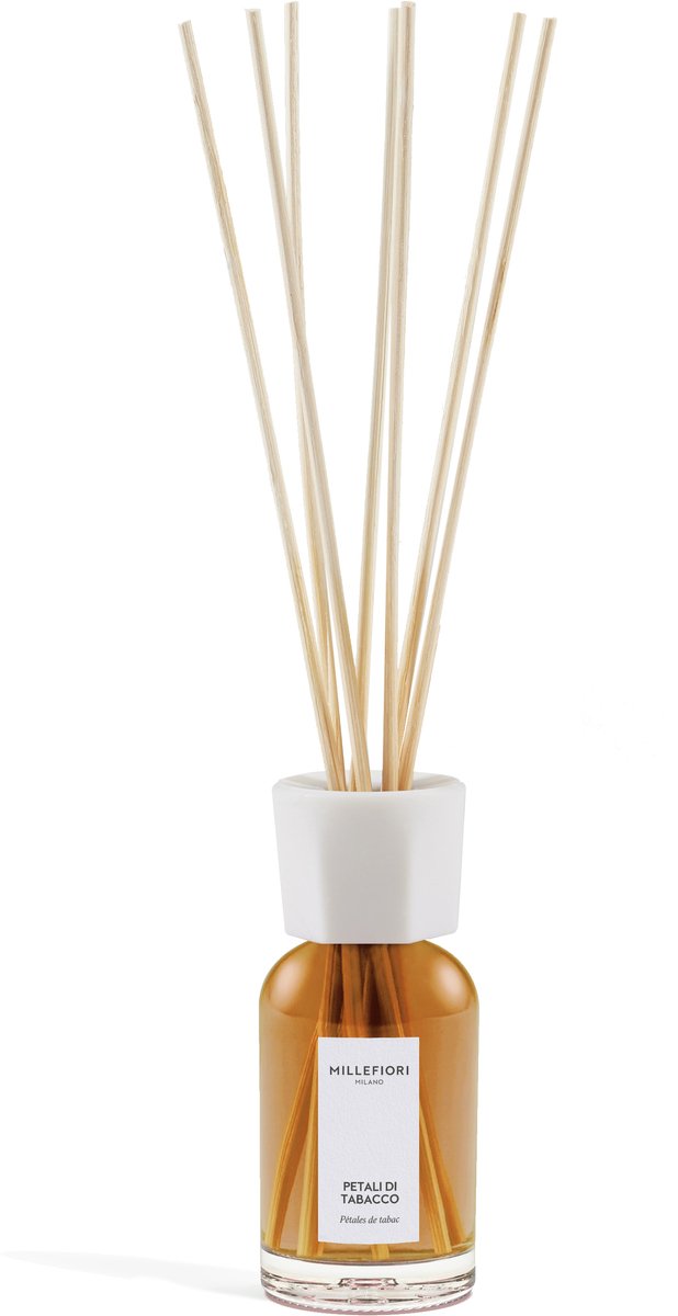 Millefiori Milano - Geurstokjes 100 ml - Petali di Tabacco - 2 tot 3 maanden