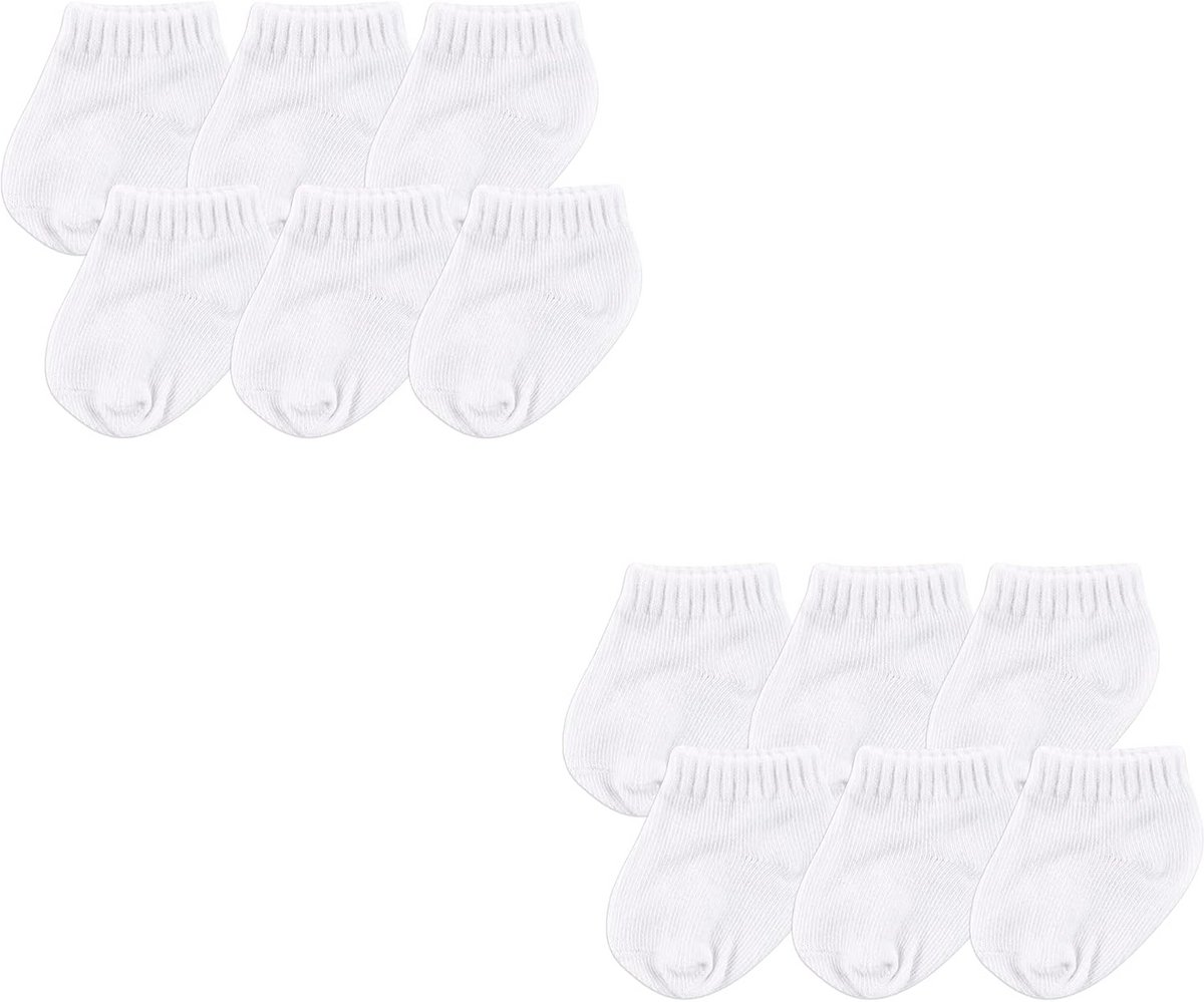 6-Pack Antislip Babysokken Meisjes en Jongens – Met Anti-Slip Zool – Maat tot 24 Maanden
