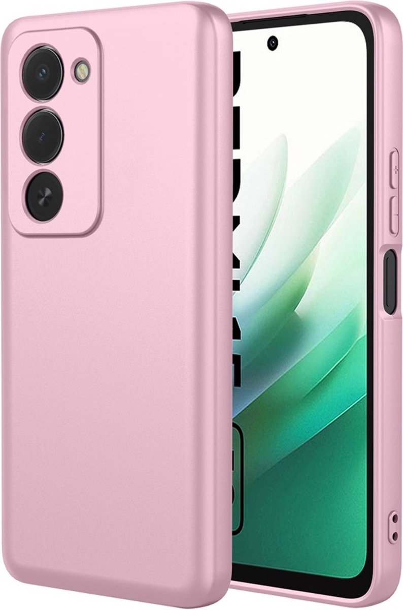 Hoesje geschikt voor Xiaomi Redmi 15 - Phonesta Soft Silk Silicone Back Cover - Roze