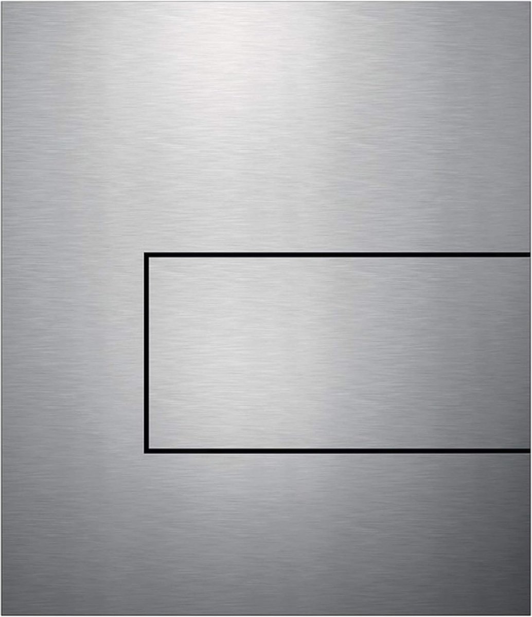 WC Bedieningsplaat met Dubbele Spoelknop Koffiebruin Zwart Glas