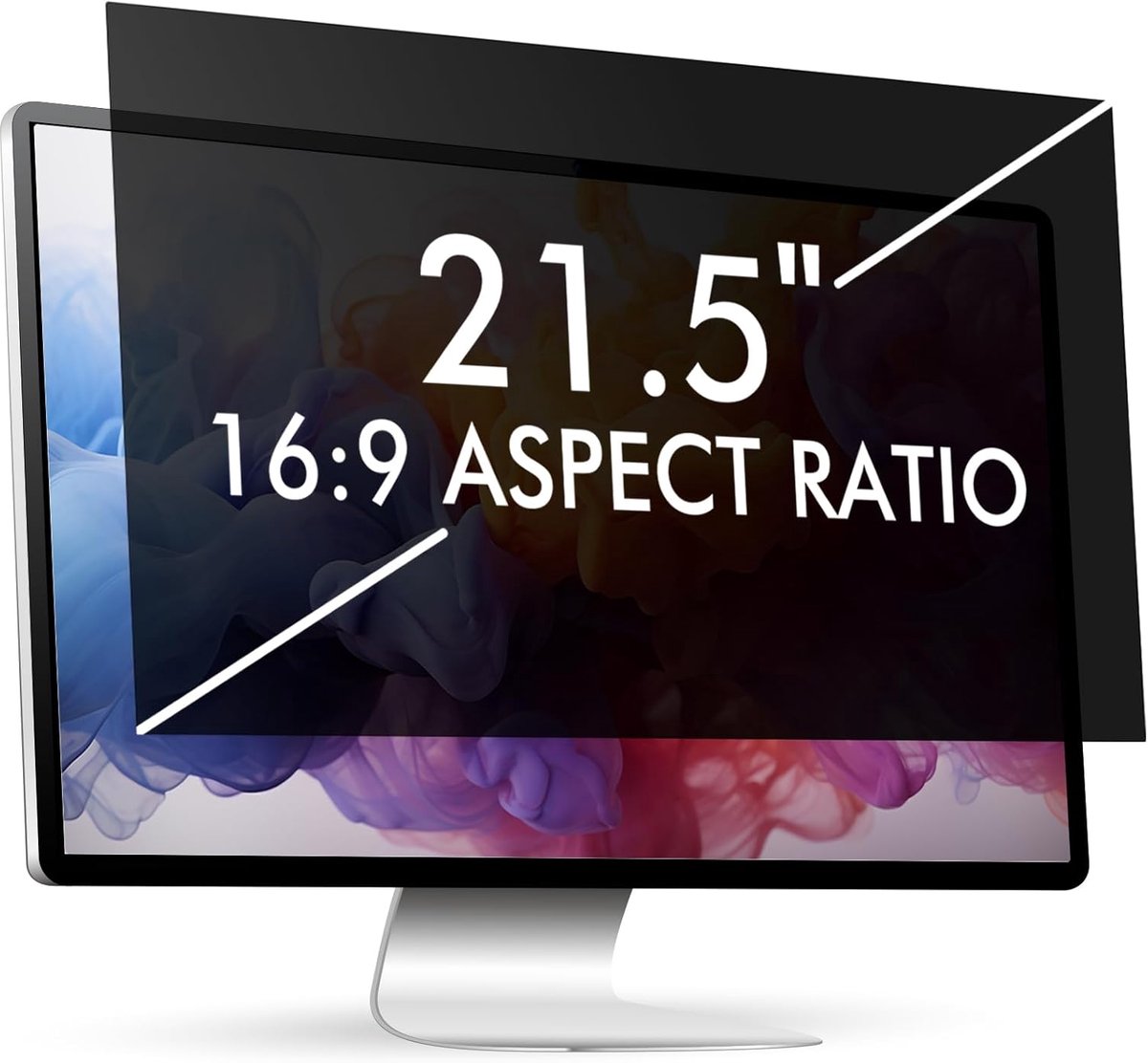 Famanu – Afneembaar privacyfilter voor 21,5 inch laptop - breedte 476 mm x hoogte 268 mm - 16:9 - privacybescherming - anti-verblinding en blauw licht - anti-uv - oogbescherming