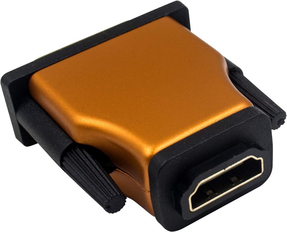 HDMI naar DVI Adapter Verguld voor 1080P Full HD Signaaloverdracht