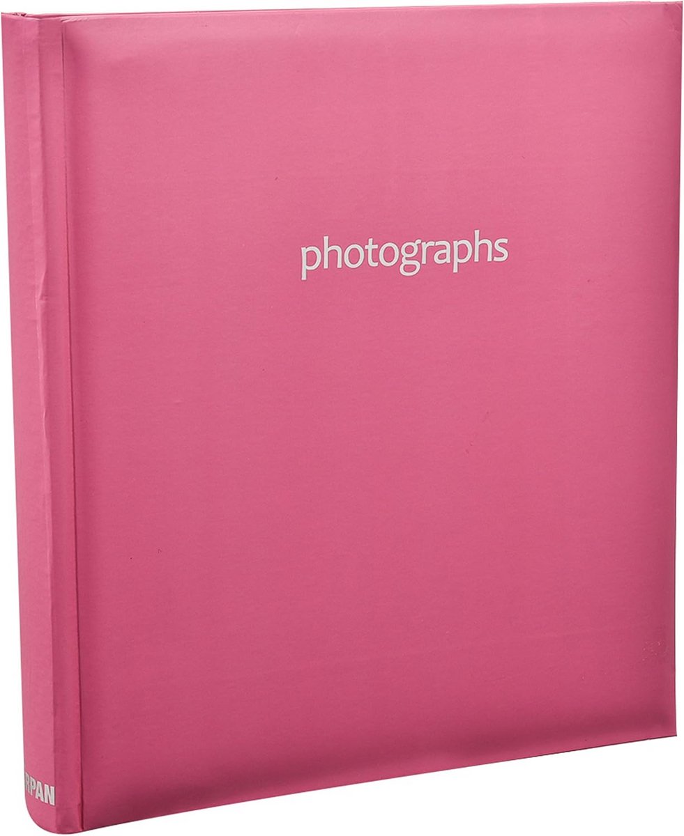 Slip in Memo Album 5x7 Inch voor 120 Foto's - Hot Pink - Pastel - L28XW26XH3 cms