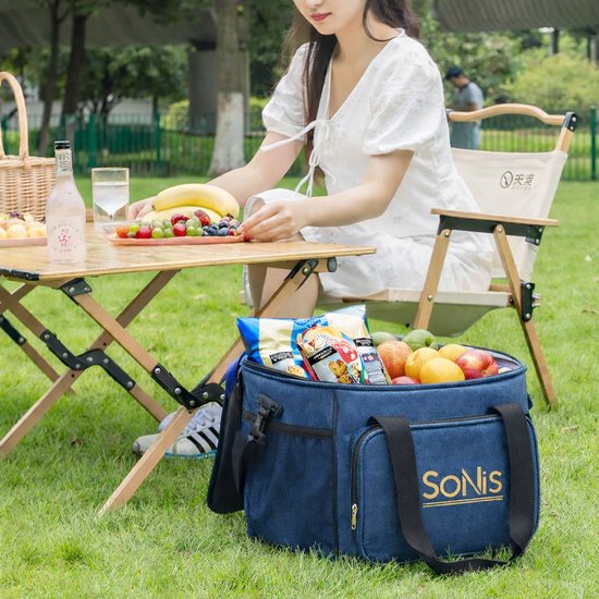 SoNis Koeltas - Koeltassen - Koeltas Lunch - Geïsoleerde Koeltas - Lunchtas - 15 liter - Blauw van SoNis — afbeelding 4