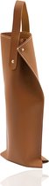 Mémoire® VinoPorta Kastanjebruin - Luxe Wijntas & Wijndrager - Stijlvolle Wijngeschenkverpakking voor 1 Fles - Wijncadeauverpakking - Draagtas Wijn - Herbruikbaar, Duurzaam & Elegant Design - Perfect voor Cadeaus, Feestjes & Speciale Gelegenheden