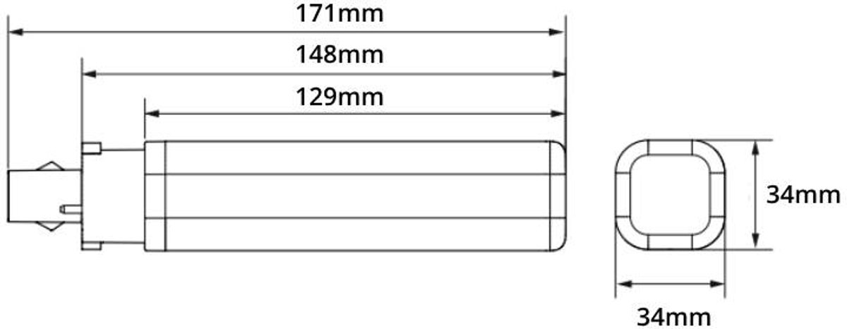 Philips corepro pl-c led 8.9w 1100lm - 840 koel wit | 2-pin - vervangt 26w afbeelding