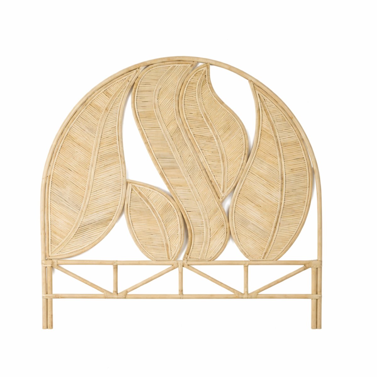 Createyourhome - Rotan - Hoofdbord - Palm - Ibiza - Japandi - Riet - Uniek - Uniek - Slaapkamer - 160cm