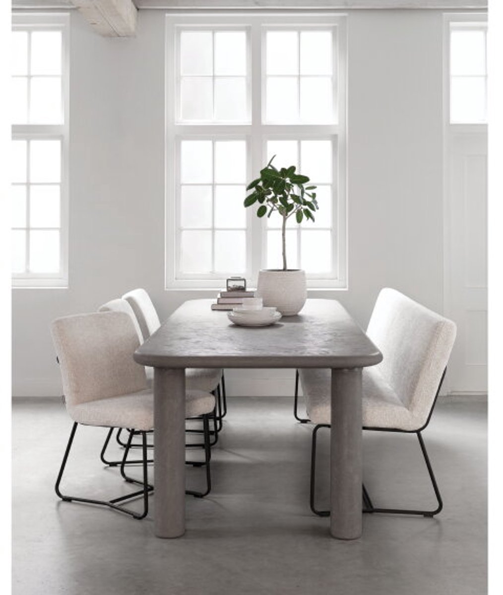 DTP Home Scala Clio eettafel rechthoekig Mortex Dusk - 260 x 100 x 76 cm Donkergrijs