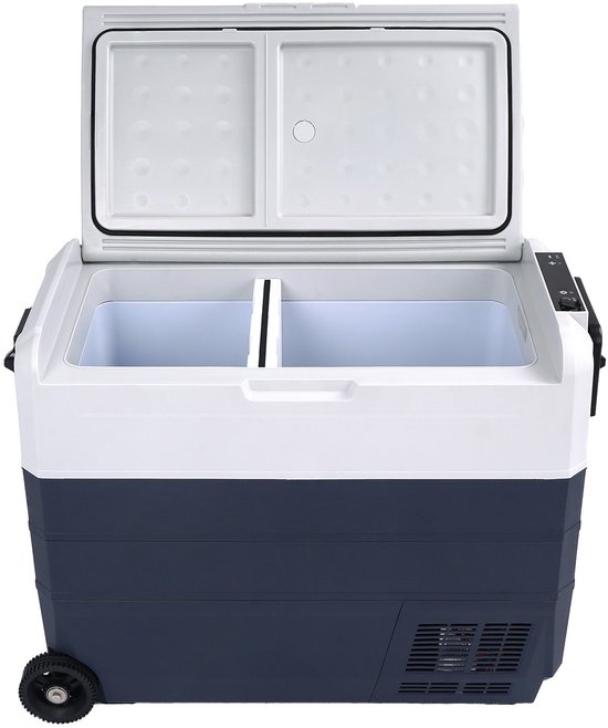 Volkstool® V60 Cool Freeze Box 60L - Elektrische Compressor Koelbox Dual Zone - Koelen en Vriezen (Self-Organising) met Twee Zones - Extra Slim Handvat en Compacte Wielen - Met Digitaal Display - Werkt op 12V en 230V - Eenvoudige Bediening van Merkloos — afbeelding 2