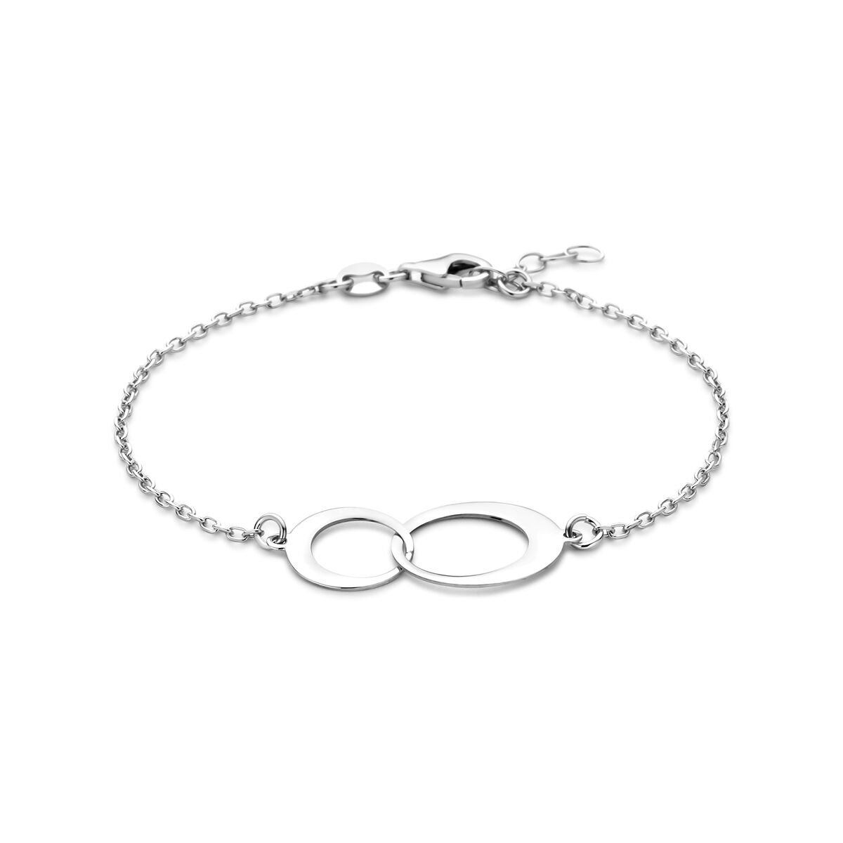 Zilver gerhodineerde armband 17 + 2 cm - 1341660
