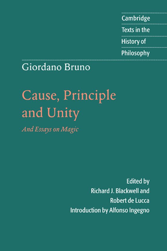 Cause, Principle And Unity - cover