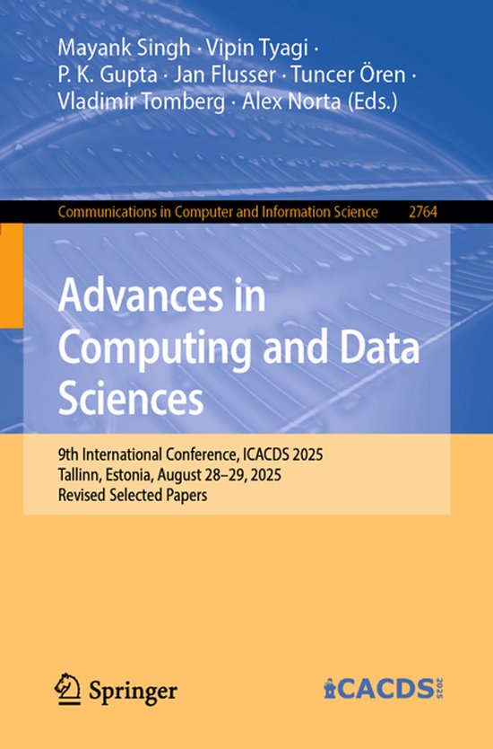 Communications in Computer and Information Science2764- Adva ... - cover