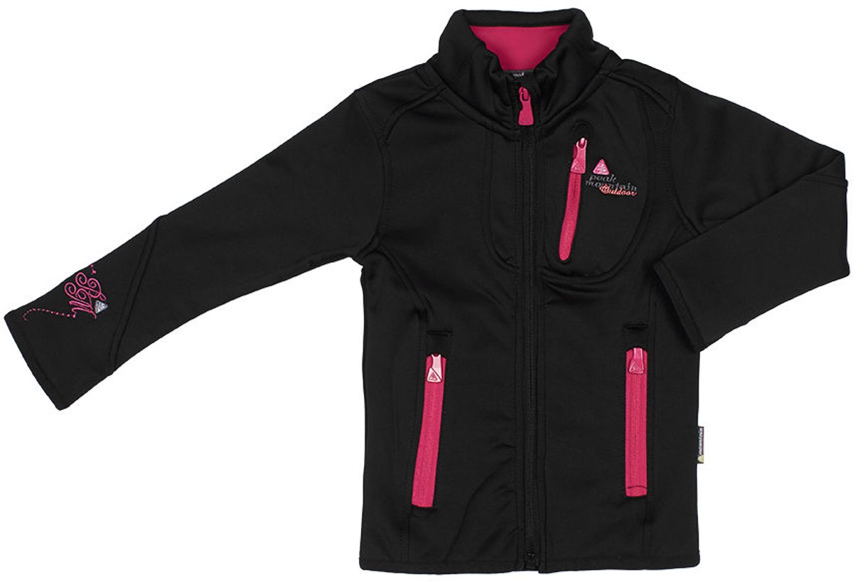 Dames fleece-jack Peak Mountain Aynur Zwart