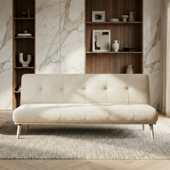 Troonz Slaapbank Riva – Bedbank 2-persoons – 180x200cm – Crème