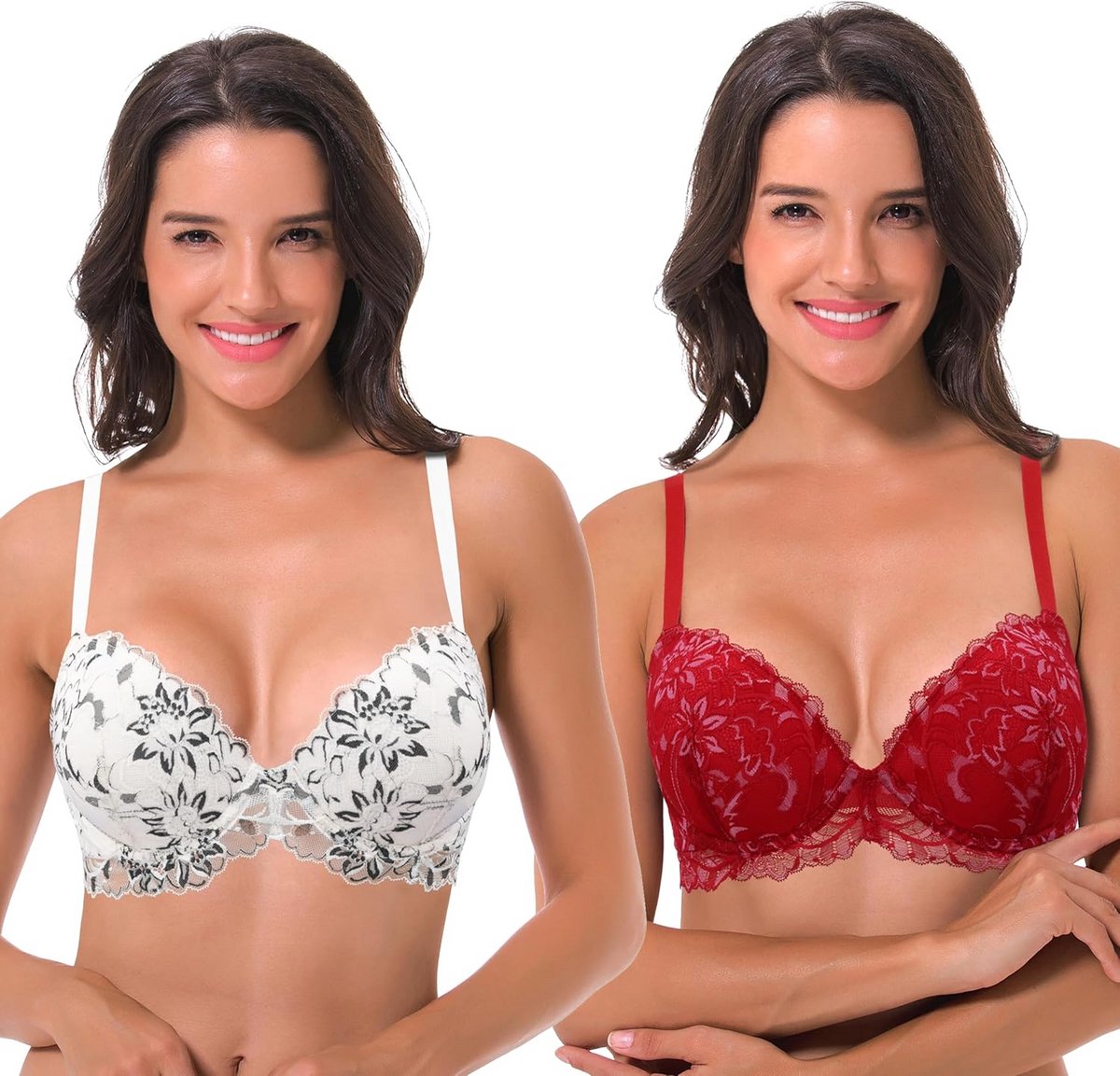 Push-up Beugelbeha met Kant voor Volle Buste - Meer Volume en Comfort