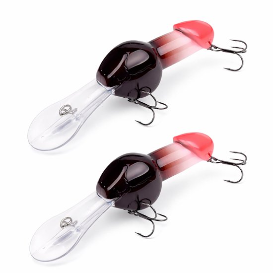 S&D - Leurres pénis plug - 2 pièces - 27g 14cm - Leurre amusant - Course profonde - Pêche carnassier - Taille supérieure à la moyenne