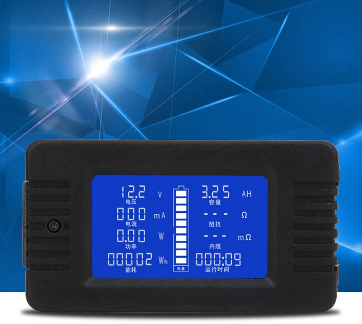 Multifunctionele Digitale Batterij Monitor voor Zonne-energiesystemen - Spannings- en Stroommeting tot 300A