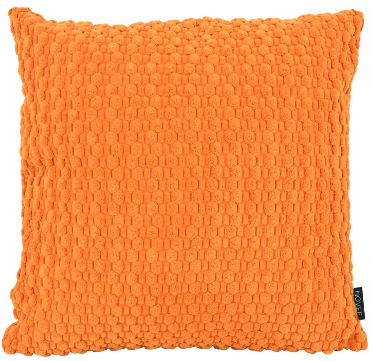 NOVÉE Corduroy Knit Oranje Kussenhoes | 45x45 cm | Polyester