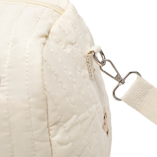 Luiertas - Schoudertas - Polyester en katoen - Reistas - Verzorgingstas voor Baby - Berenpatroon - Verstelbare schouderbanden - Afneembare schouderband - Unisex Baby Tas - Opbergtas - Licht - Geschikt voor thuis en op reis - 48*24*28cm - Beige — afbeelding 2