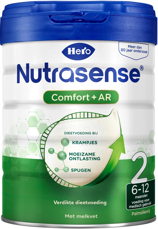 Hero Nutrasense Comfort+ AR 2 (6-12 Maanden) - Opvolgmelk - Flesvoeding - Palmolievrij - 3 x 700 gram van Merkloos — afbeelding 4