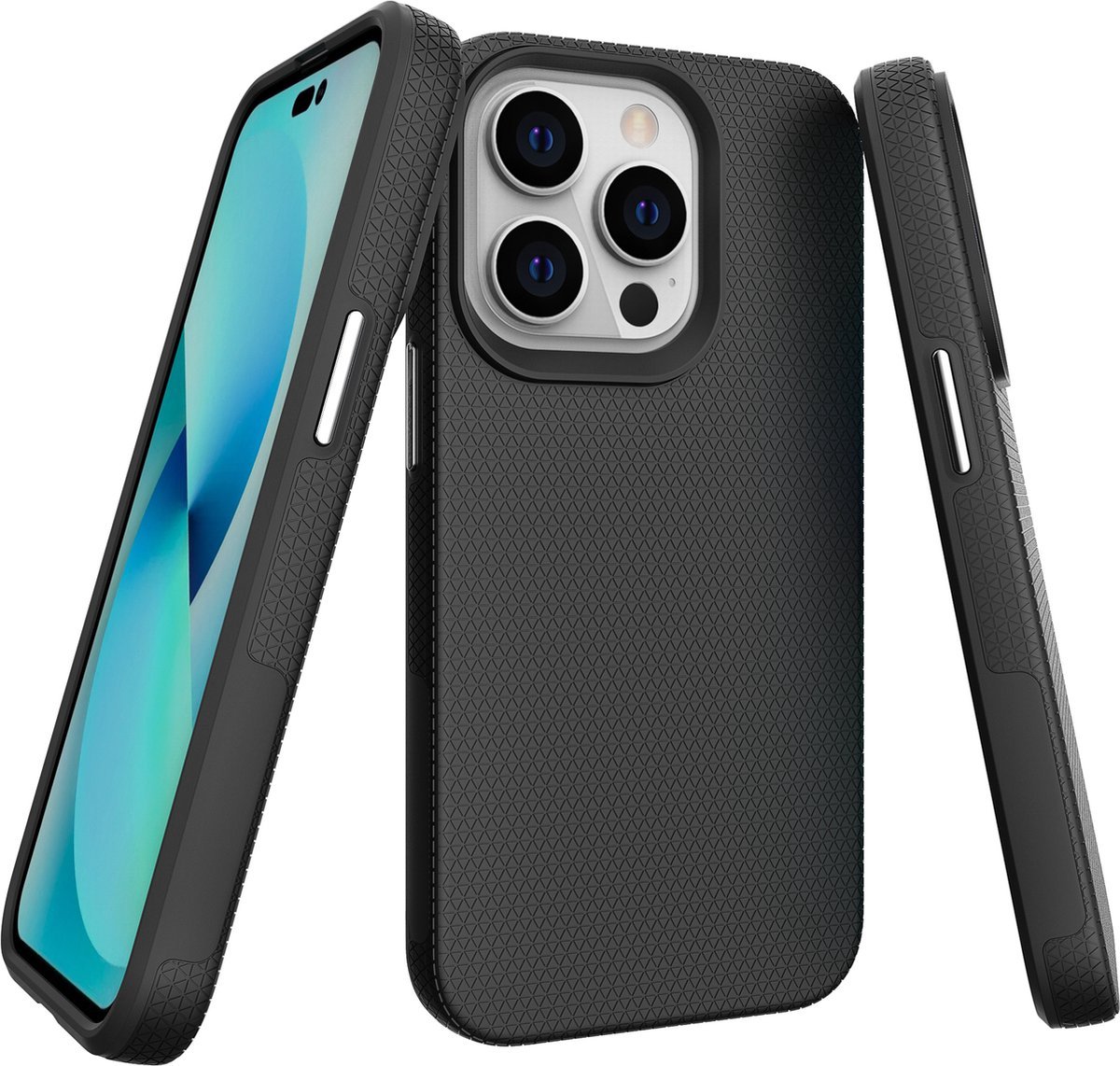 2 lagen Bumper Shockproof Apple iPhone 17 Pro Max Beschermende robuuste Armor Shel ( Magsafe )+ Hardglass screenprotector