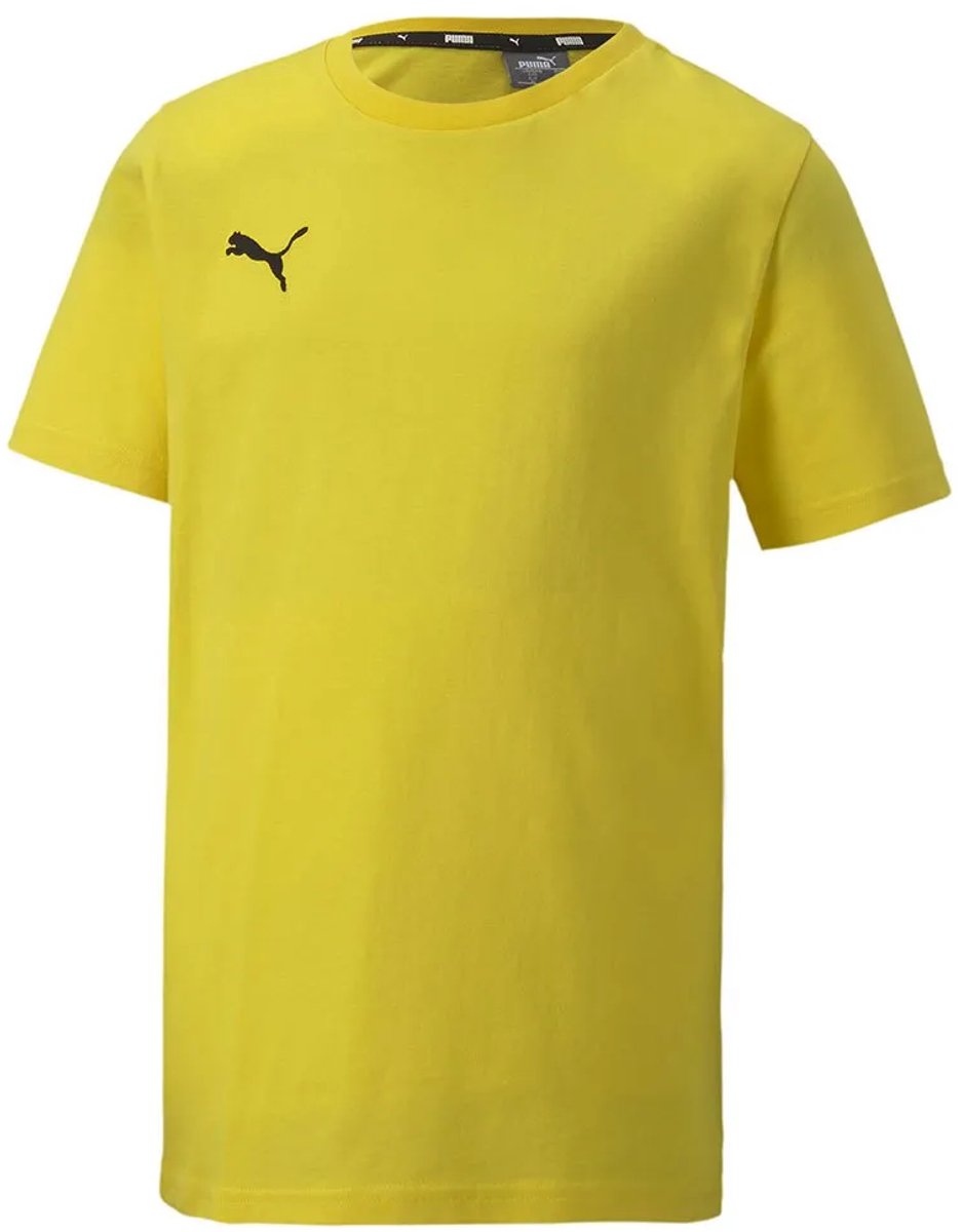 Puma Teamgoal 23 Casuals T-shirt Met Korte Mouwen Geel 5-6 Years Jongens