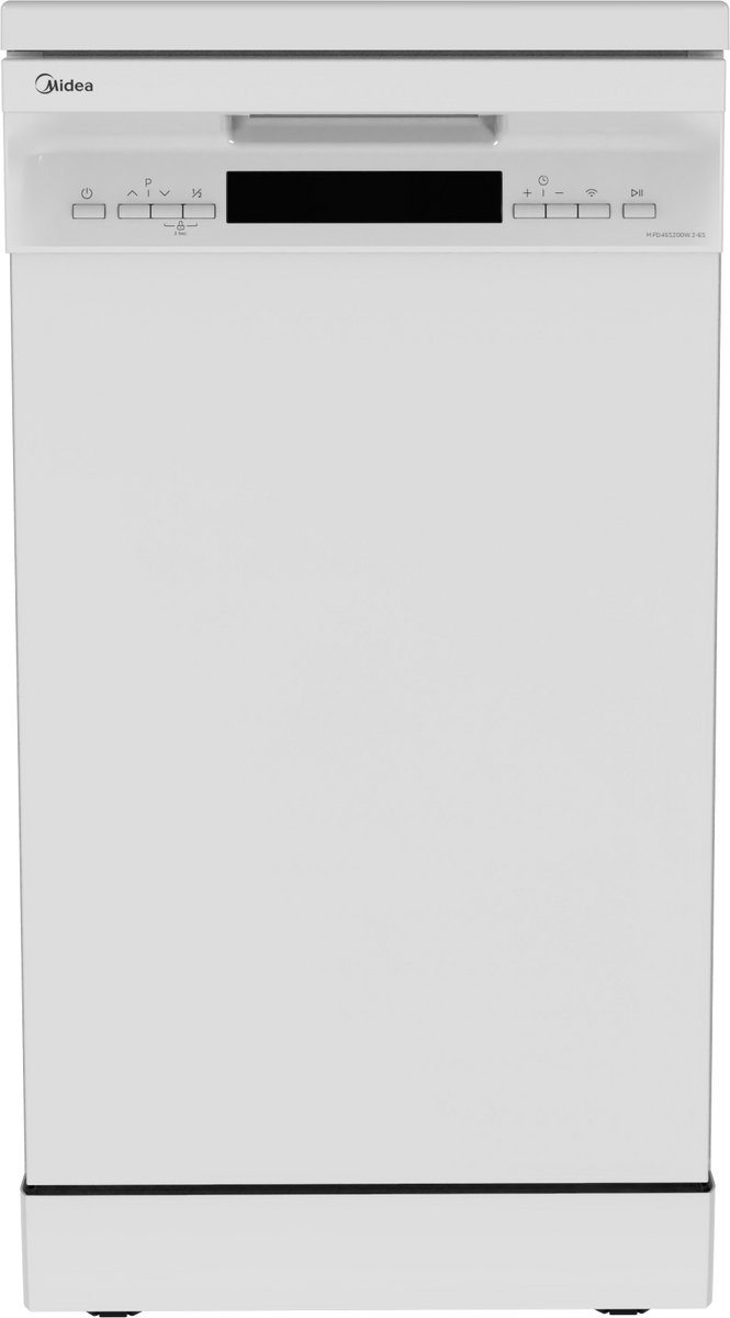 Midea MFD45S200W.2-ES - Vaatwasser - Vrijstaand - Wit - 49 dB - E label - Bestekmand - Wi-Fi connectiviteit