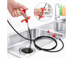 Afvoer Ontstopper 160 cm – Flexibele Grijper & Afvoerontstopper – Voor Keuken & Aanrecht – Baggeren & Vuil Verwijderen – Cleaning Tool & Huishouden