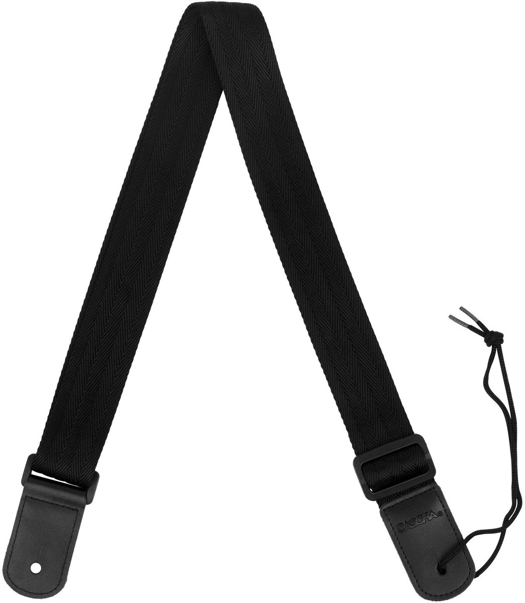 Cascha HH 2204 ukelele draagband nylon zwart
