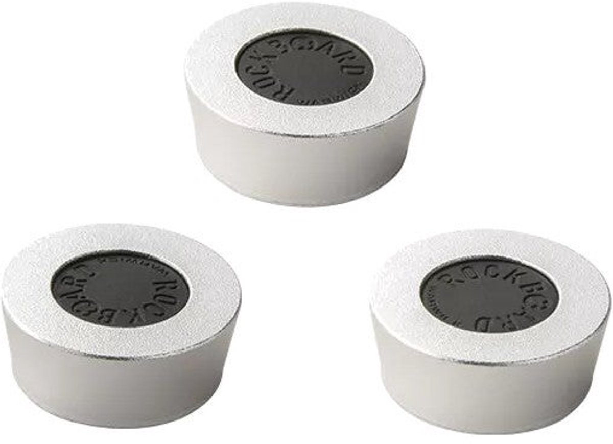 RockBoard BigToe Footswitch Topper zilver (set van 3)