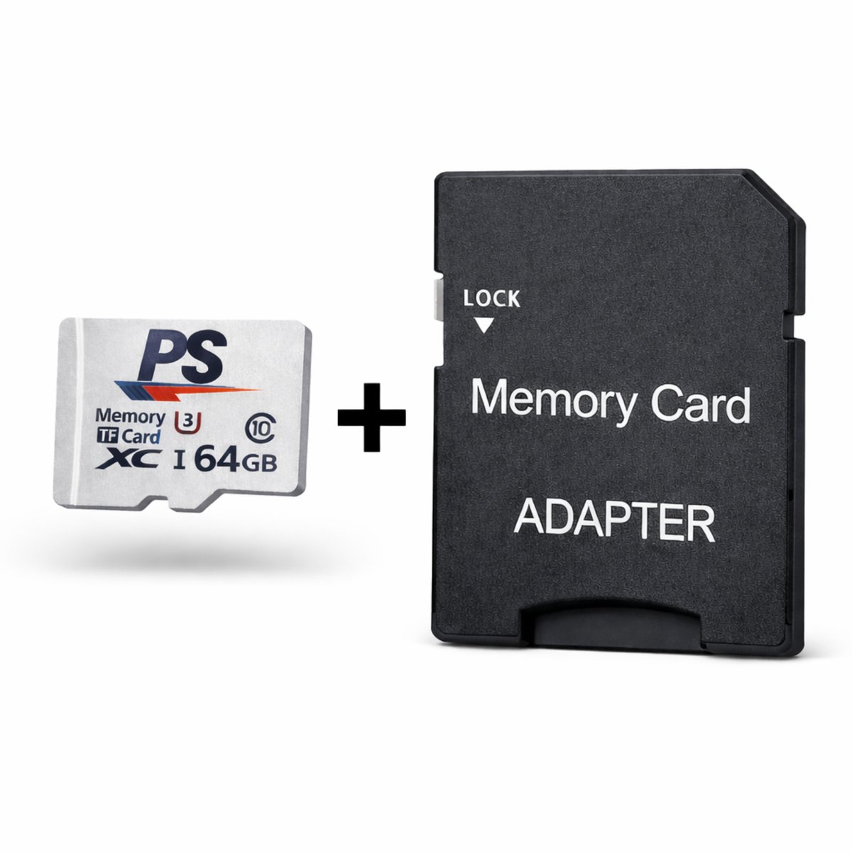 Perfect Speed Micro SD Kaart 64 GB - U3 - Class 10 - Inclusief SD Adapter