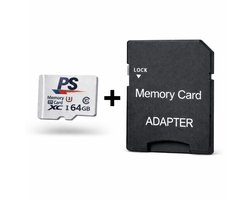 Perfect Speed Micro SD Kaart 64 GB - U3 - Class 10 - Inclusief SD Adapter