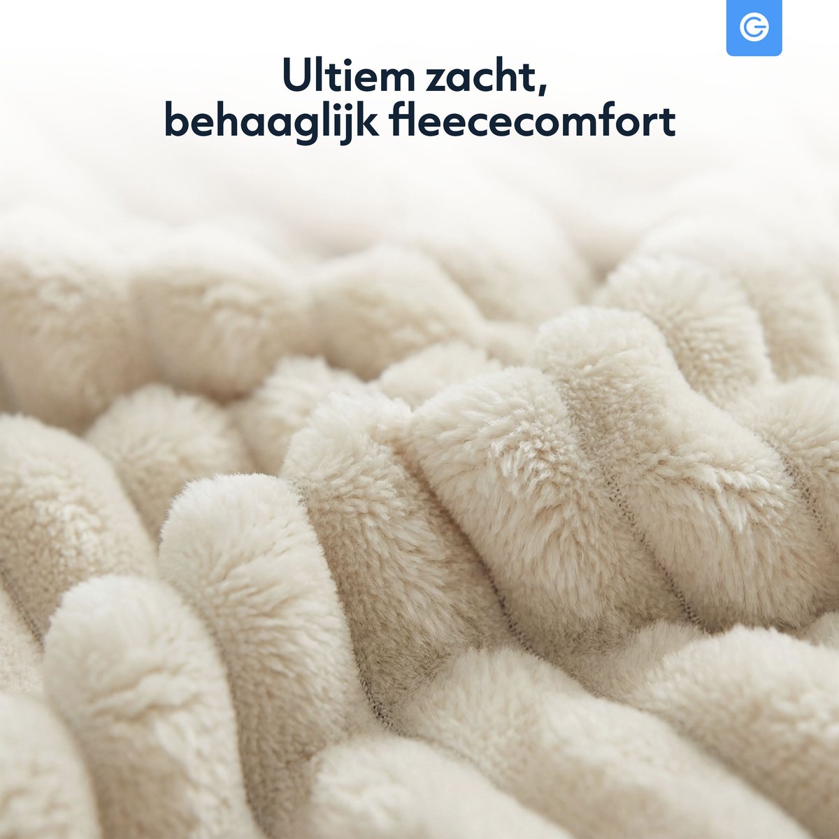 Elektrische Deken 160x120 cm - 9 Warmtestanden - Verwarmingsdeken met Instelbare Timer - Fleece Warmtedeken Elektrisch - Electrische Deken 1 Persoons - Bovendeken - Verwarmde Deken - Elektrische Plaid - Hitte Deken Warmte Dekens - Creme - Silvergear – foto 2