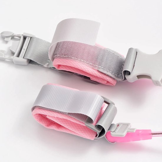 Baby Anti-Verlies Polsband - Veiligheidsriem voor Peuters & Kinderen - 360 Draaibaar - Met Sleutelslot - Roze van Merkloos — afbeelding 2