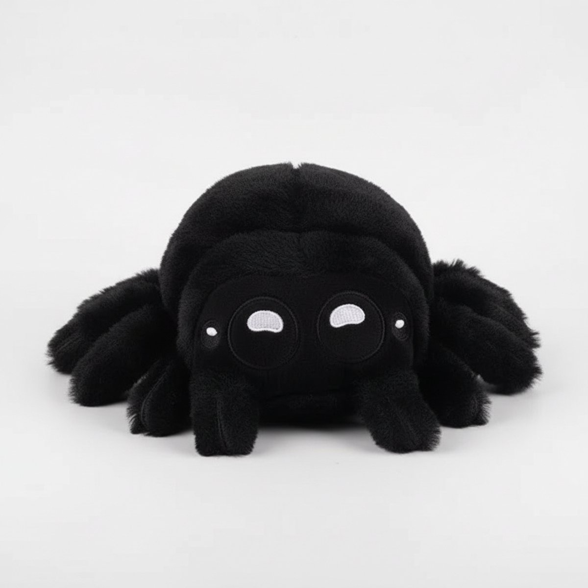 Creasowl® - Kawaii Zwarte Knuffel Spin – Zachte Pluche Spinnetje, Origineel Cadeau voor Kinderen, Halloween & Verjaardag, Schattig Decoratief Speelgoed, Zwarte Knuffelspin, Knuffelbaar Pluche Speelgoed - Knuffeldier - Knuffelvriend - Dierenknuffel