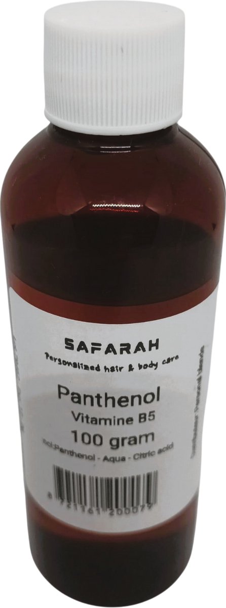 Safarahblends Panthenol - Vitamine B5 100 gram -moisturizer voor haar en huid