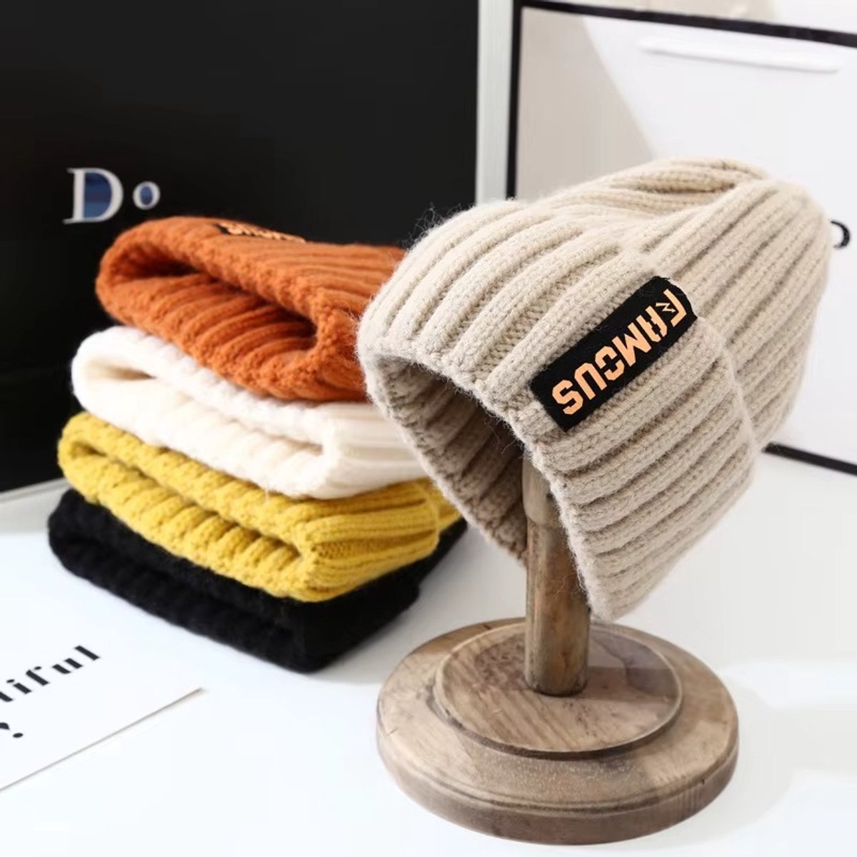 Winter Hat for Unisex - Warme winter muts - Donkergrijs