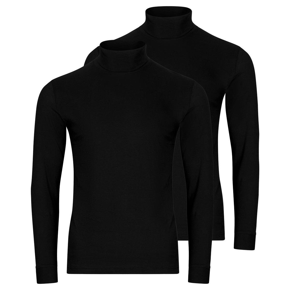 RAGMAN Heren shirt met rolkragen 2 pack Basic