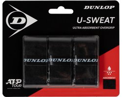 Dunlop- Grip U-SWEAT OGRIP BLK 3PCS BLISTER Unisex Grip - Zwart