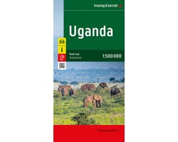freytag & berndt Auto + Freizeitkarten AK 241-25 - Uganda, Straßenkarte 1:500.000, freytag & berndt