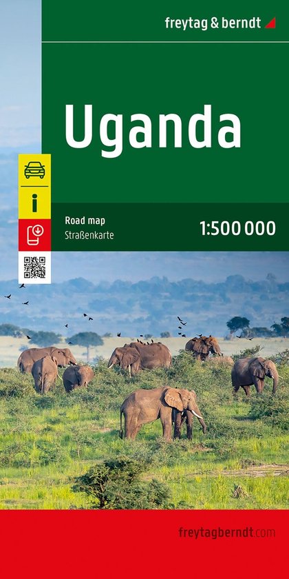 freytag & berndt Auto + Freizeitkarten AK 241-25 - Uganda, Straßenkarte 1:500.000, freytag & berndt