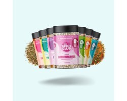 The Spice Club Bestseller Set – 7 kruidenmixen & toppings zonder zout of suiker – 100% natuurlijk – Gezonde smaakmakers + cadeau & recepten