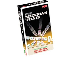 Tactic Mexican Train – Bordspel – Compacte Editie – Klassiek Dominospel – Vanaf 7 Jaar – 2 of Meer Spelers